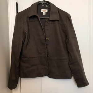 Talbots Olive Green lightweight jacket blazer